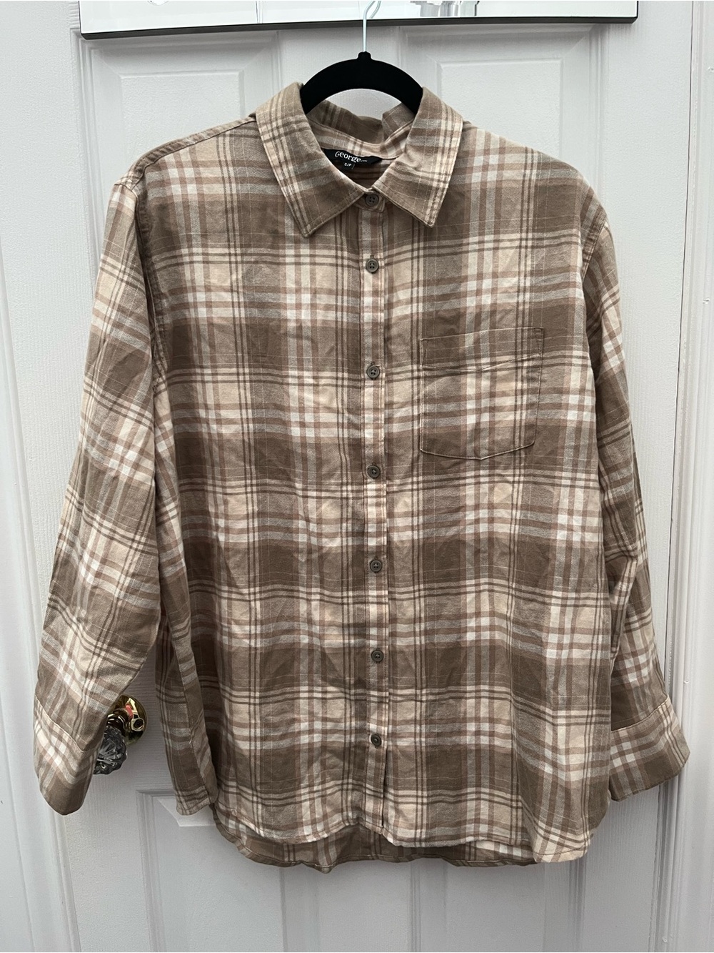 George Brown Plaid Button-Up Shirt - Unbranded